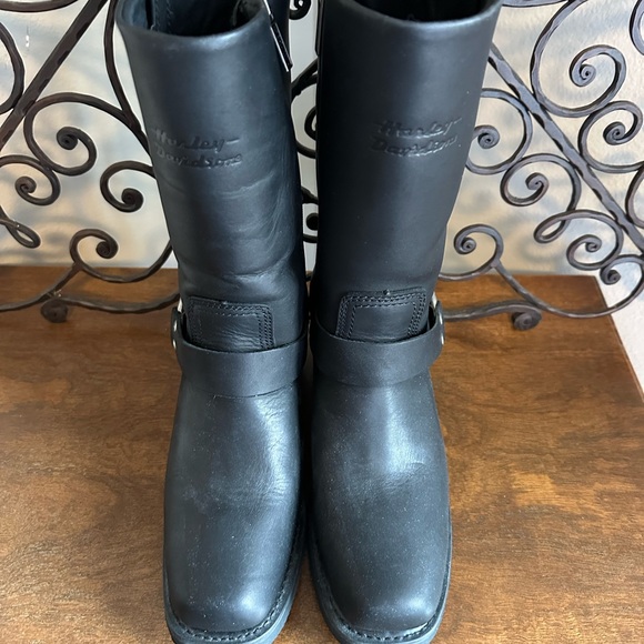 Harley-Davidson Shoes - Harley-Davidson Black Leather Motorcycle Boots